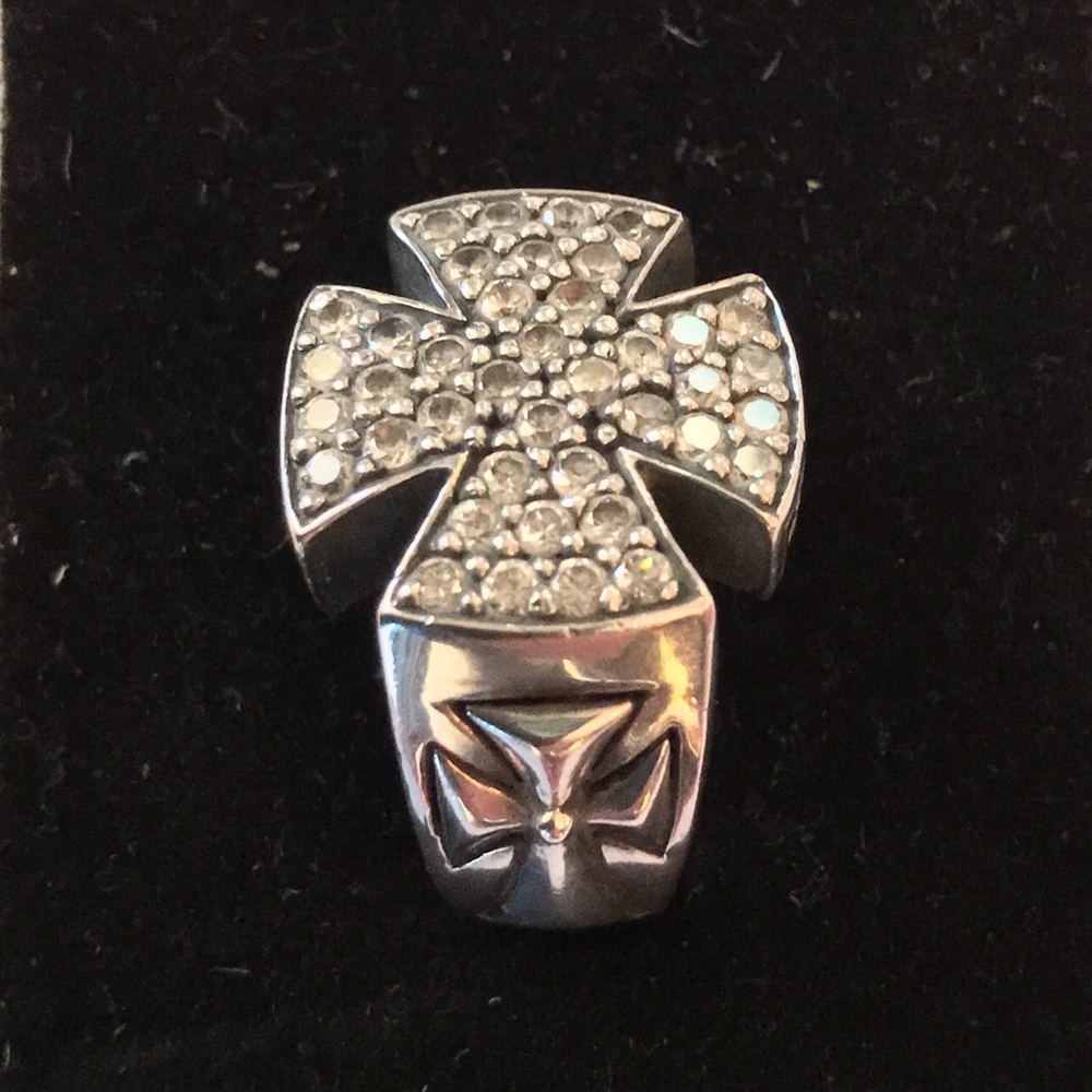 Men’s Pave Cross Ring